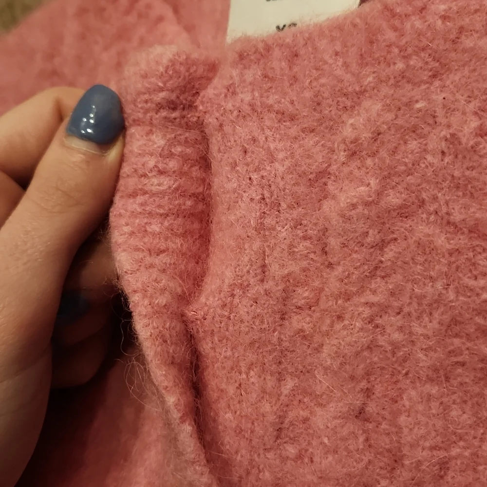 TACH Pink Dalia Button-Up Crop Sweater - Picture 7 of 13